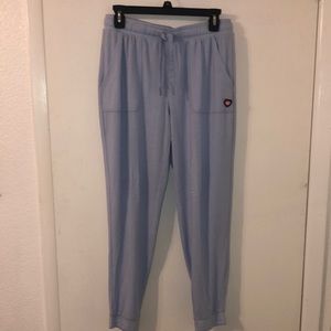 BOBS by SKETCHERS Sz M BABY BLUE Draw String Sweatpants!! Very Comfortable!